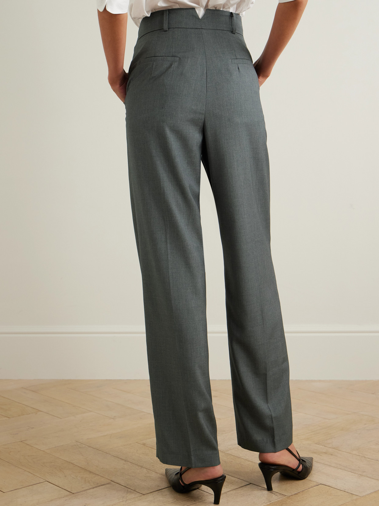 Gelso Pleated Tencel-blend Straight-leg Pants - 3