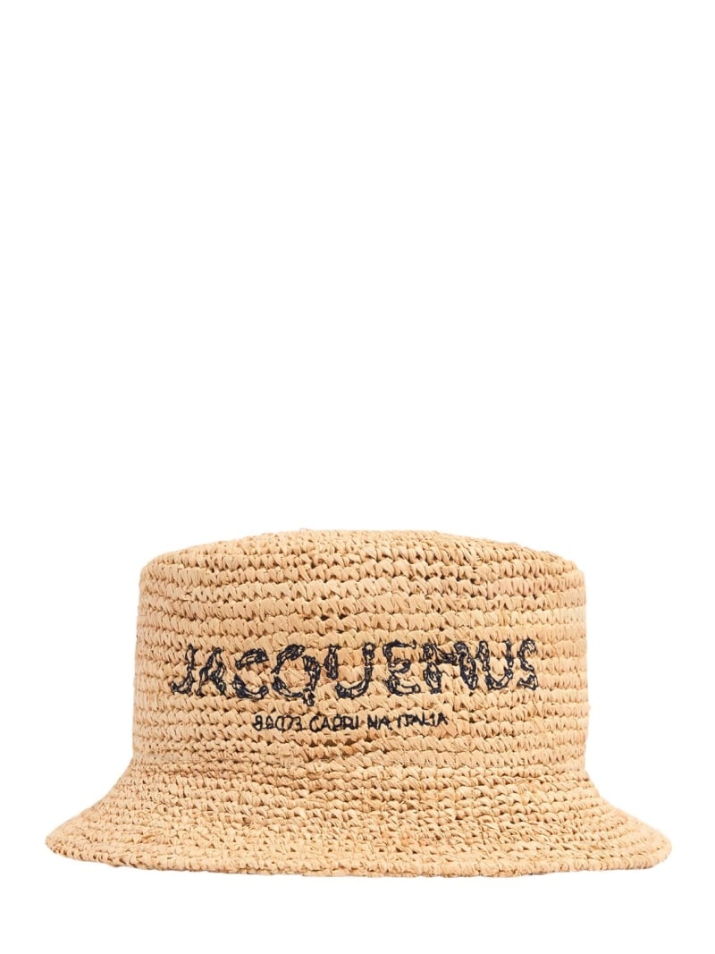 Le Bob Pesco raffia effect bucket hat - 1