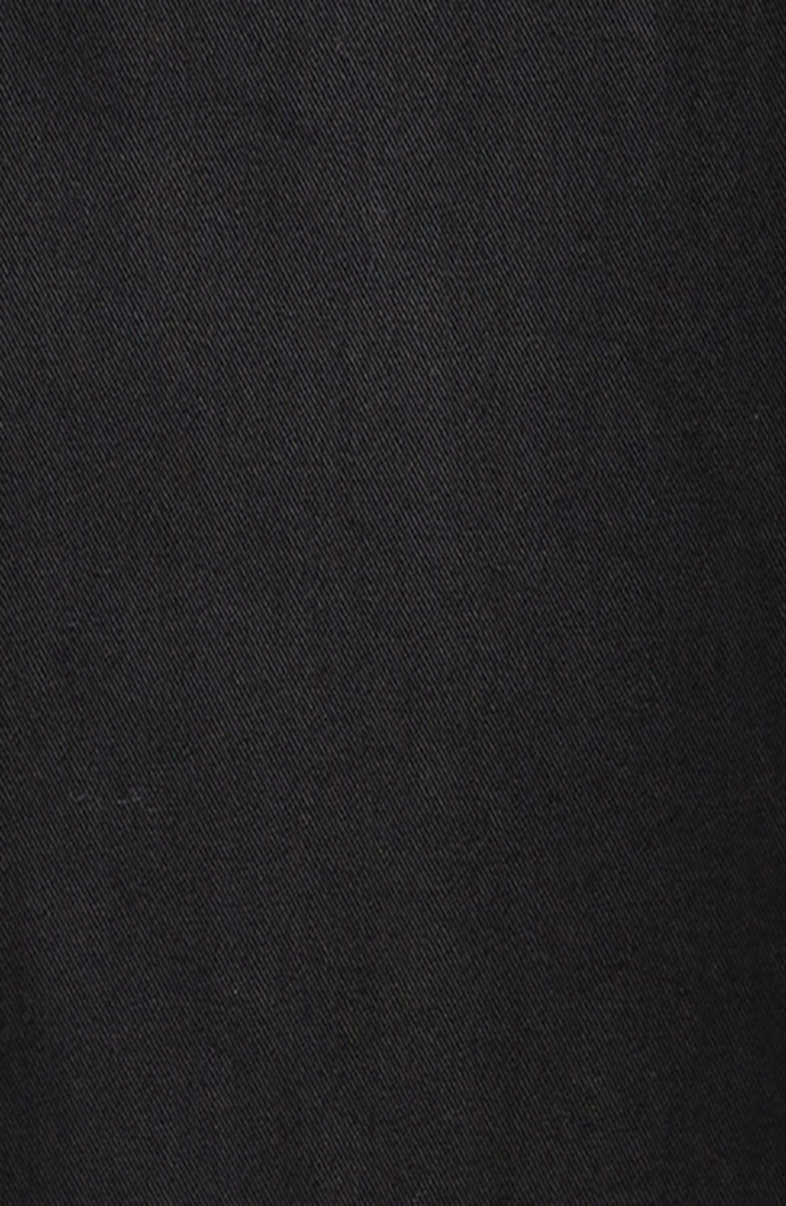 Moncler Camicia Stretch Cotton Zip Shirt Jacket in Black at Nordstrom - 6