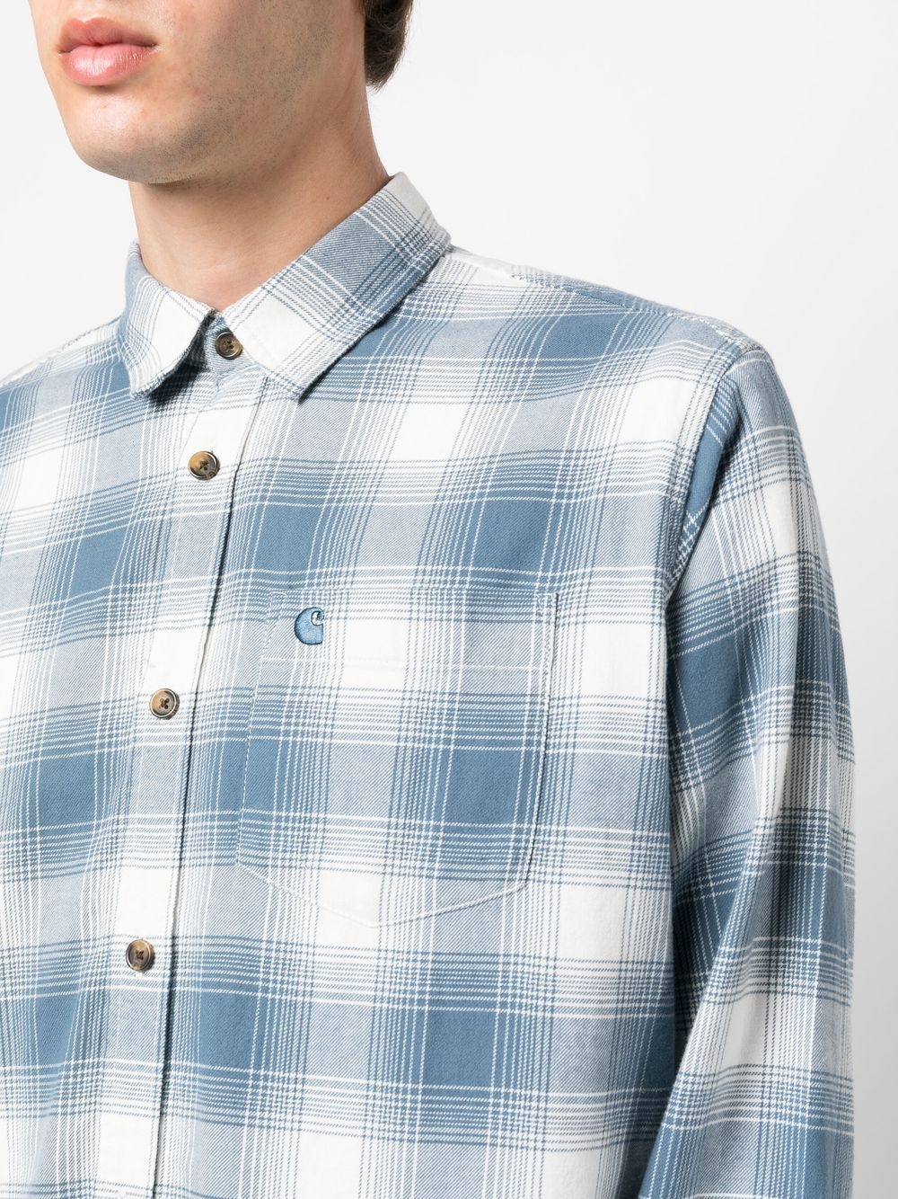 checked long-sleeve shirt - 5