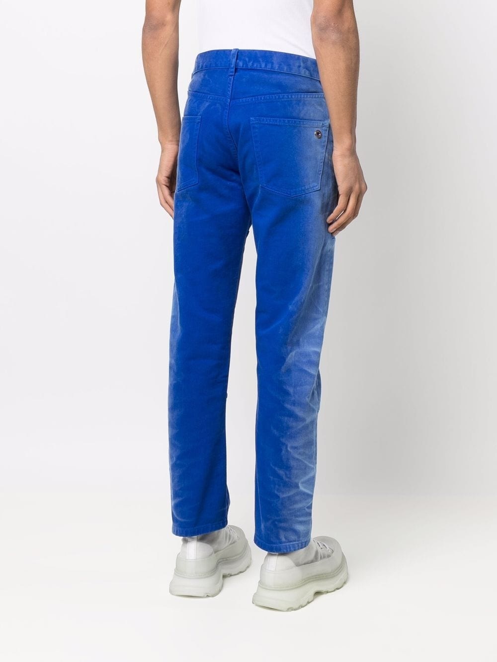 WASHED-EFFECT STRAIGHT-LEG JEANS - 3