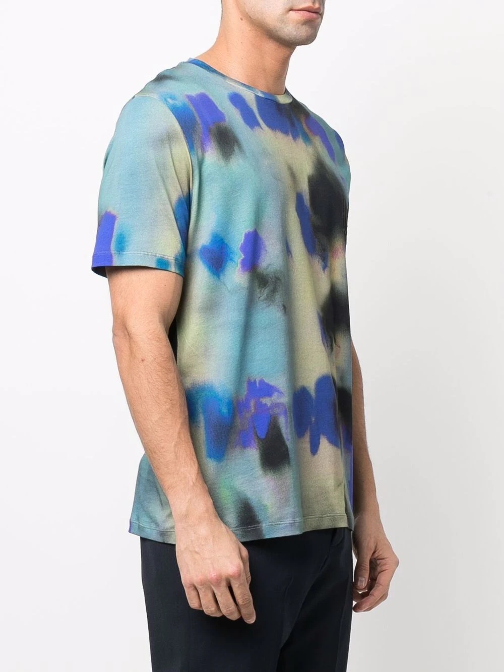 Ink Spill abstract-print T-shirt - 3