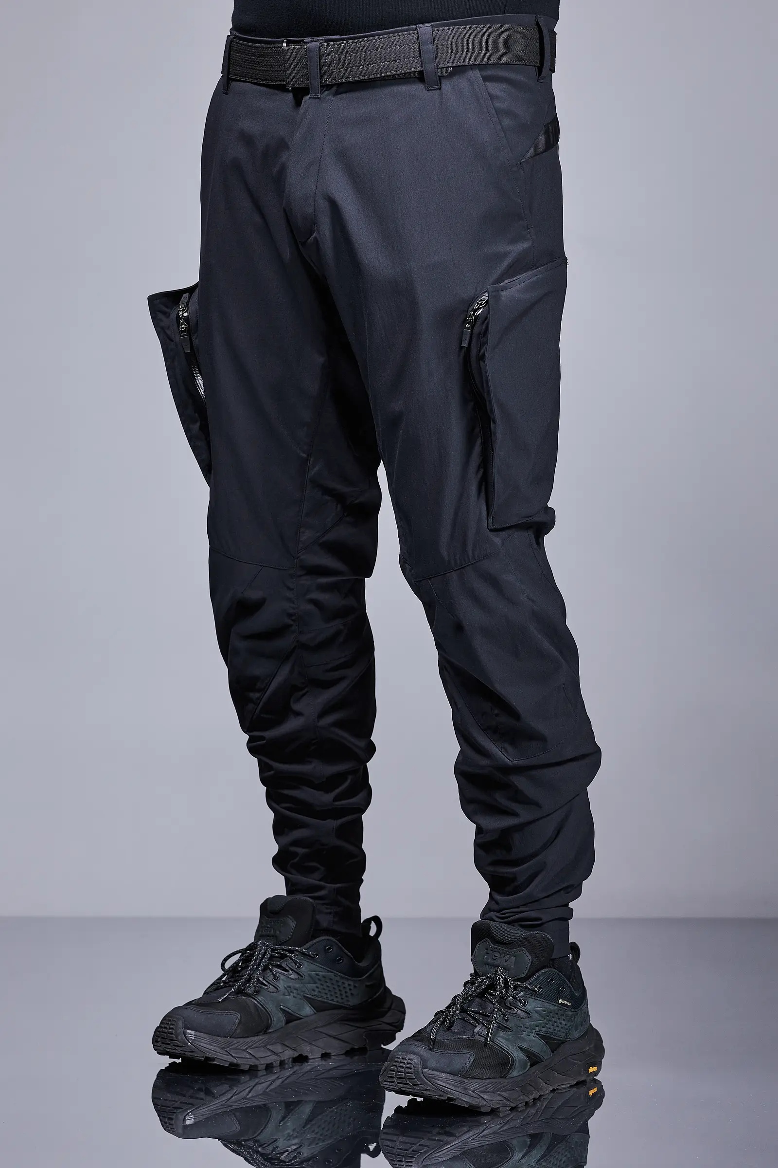 P10A-M Nylon Stretch  Articulated Cargo Pant Black - 12