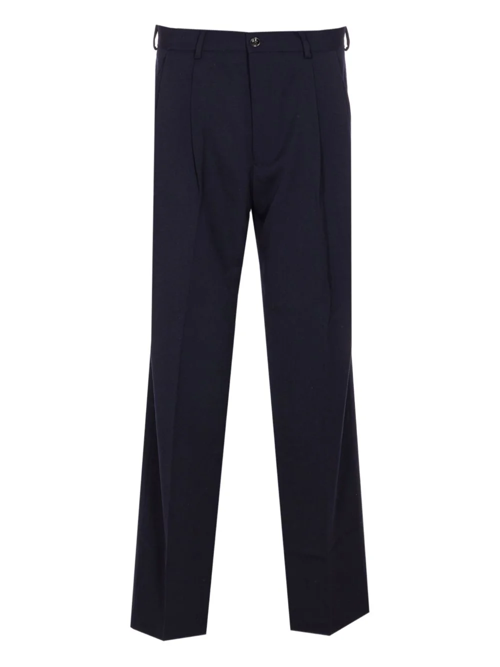 pleated button trousers - 1