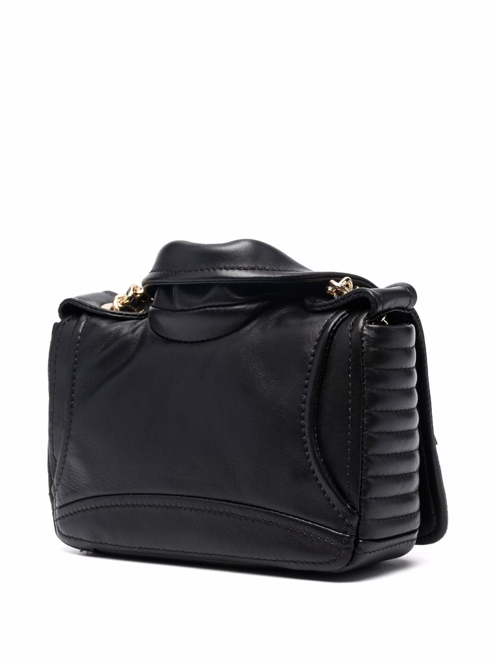 Biker leather crossbody bag - 3