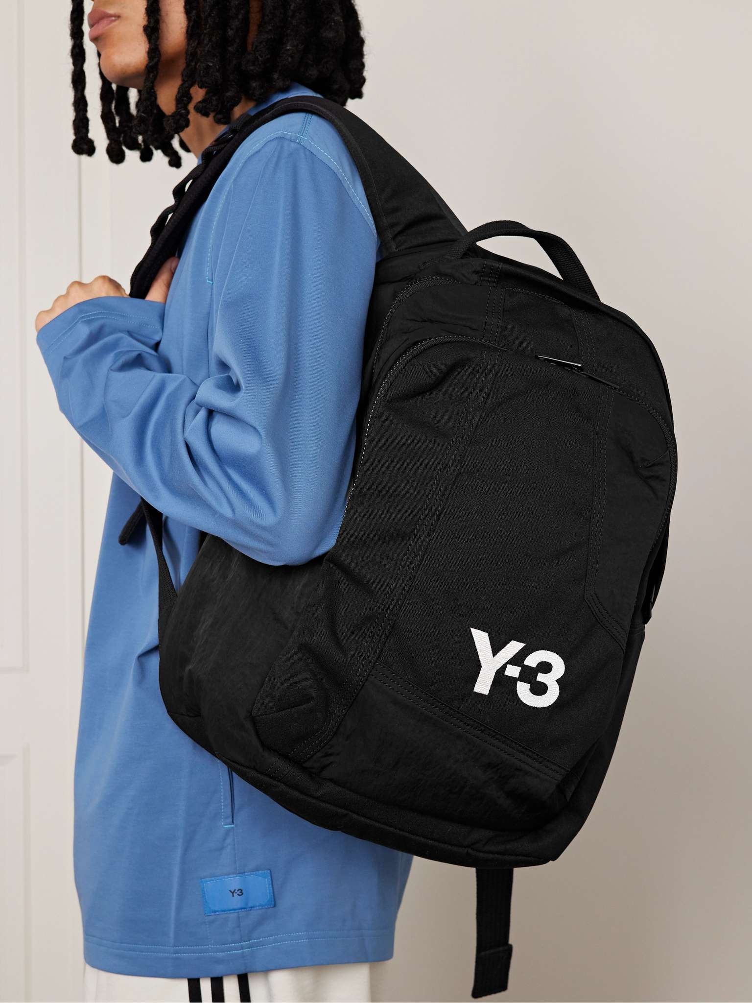 Logo-Embroidered Canvas Backpack - 2