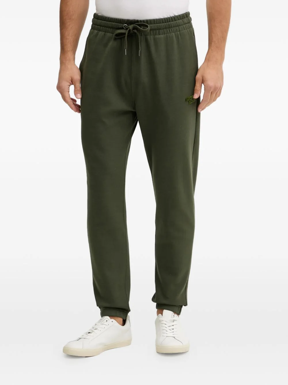 drawstring-waist logo track pants - 1