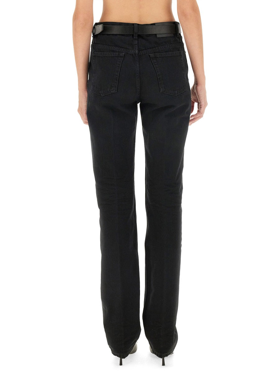 Saint Laurent Women Straight Denim Jeans - 2