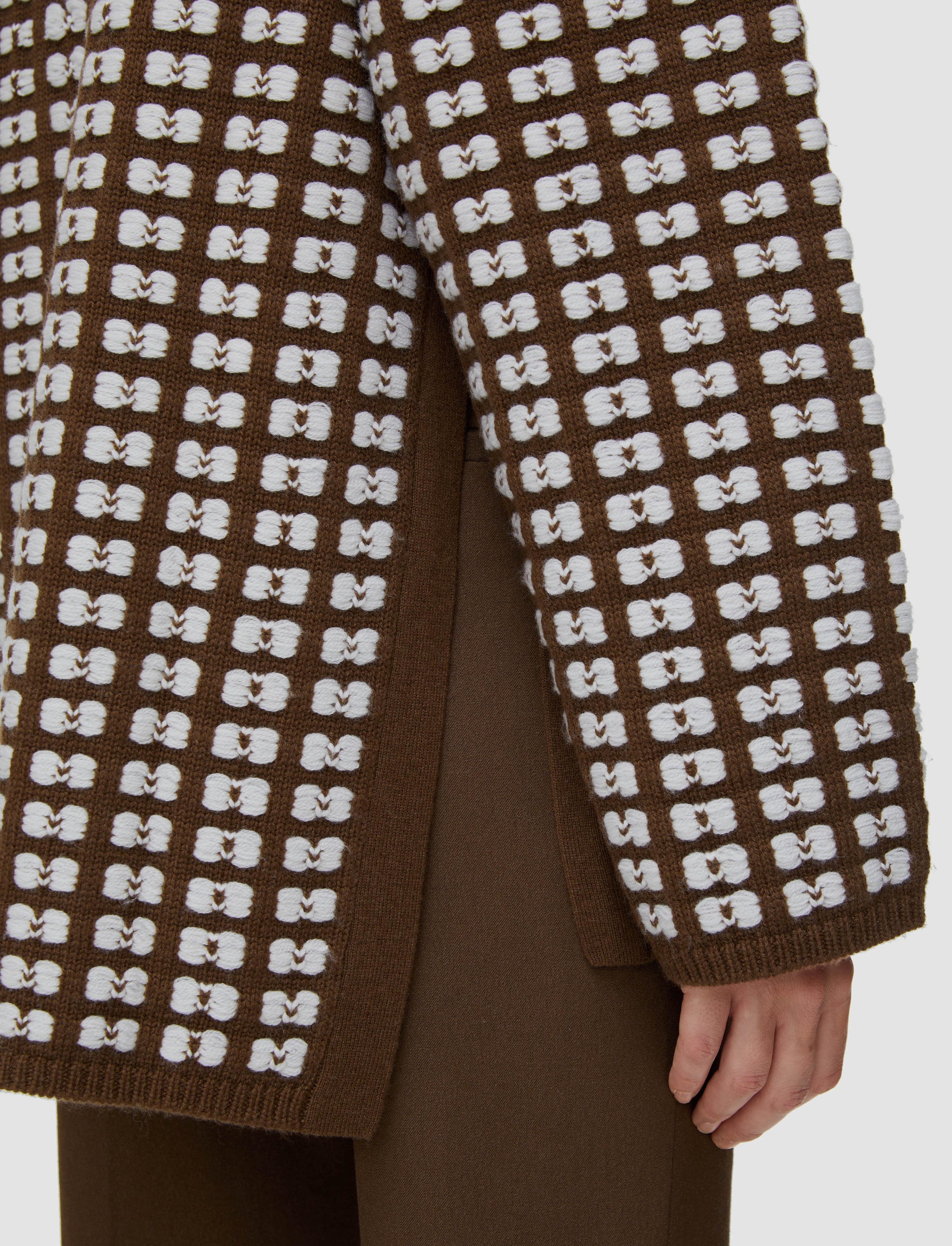 Waffle Knit High Neck Jumper - 6