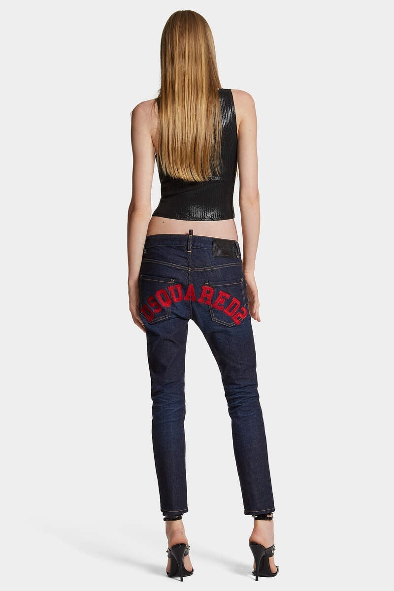 DARK 64 WASH COOL GIRL JEANS - 4