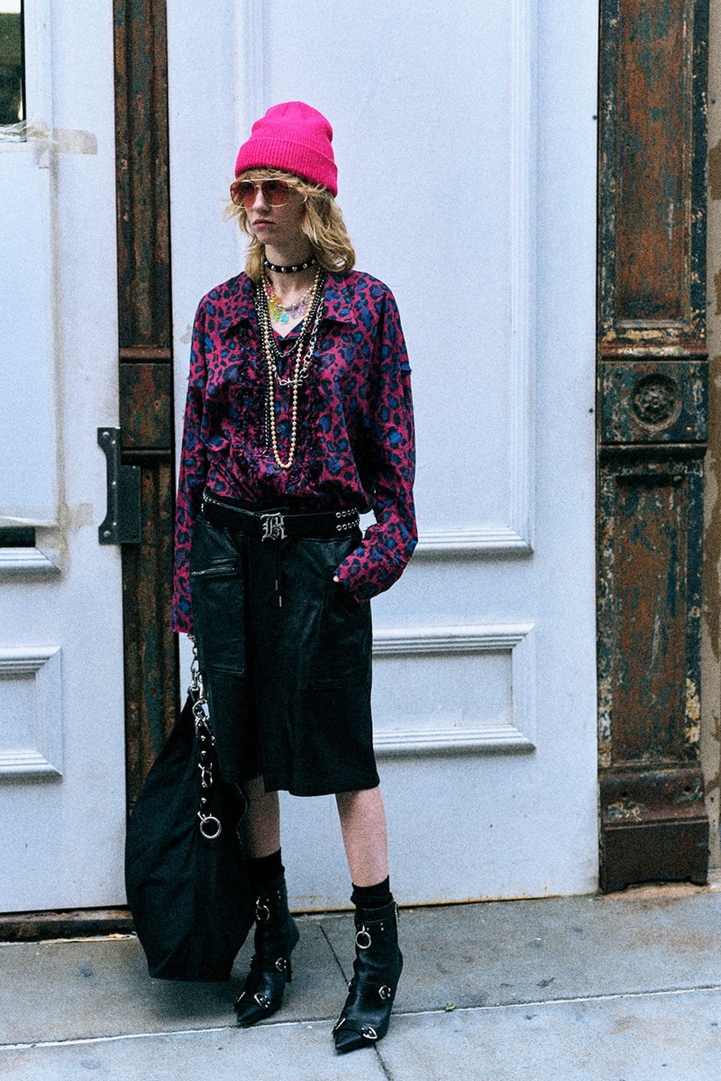 R13 SHREDDED SEAM RUFFLE SHIRT outlook
