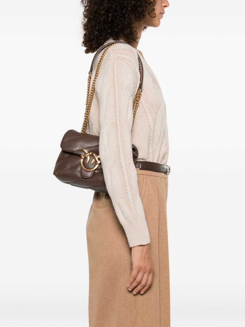 PINKO Love quilted logo-plaque shoulder bag outlook