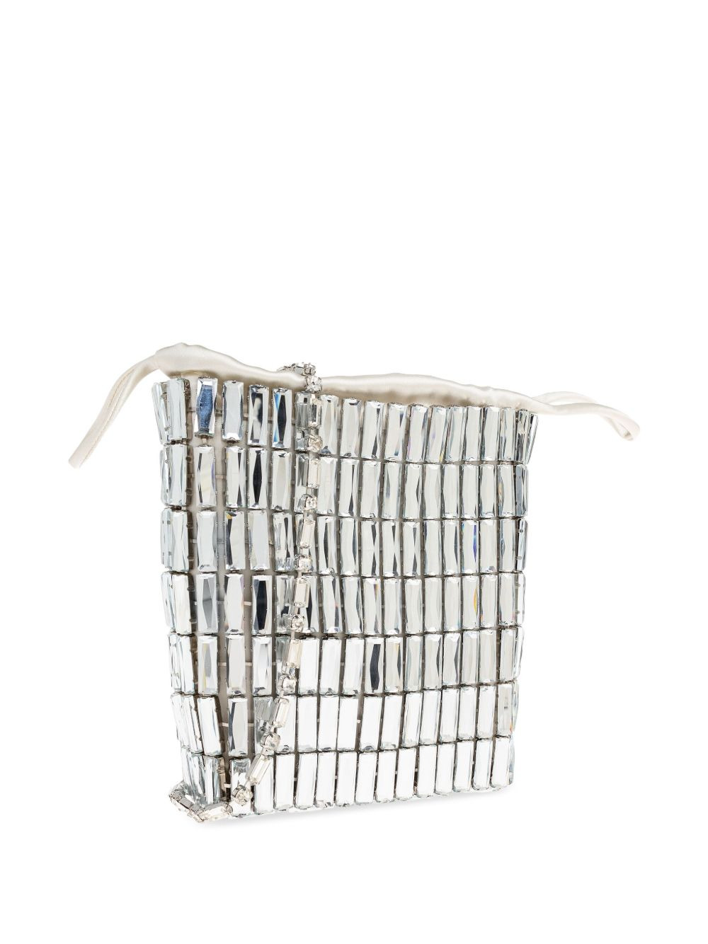 crystal-embellished drawstring tote bag - 3