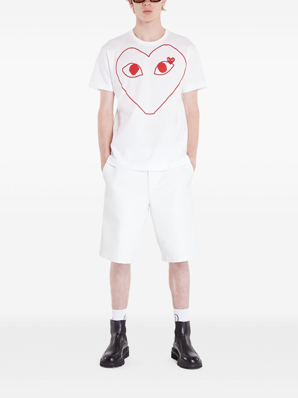 Heart-print T-shirt - 2