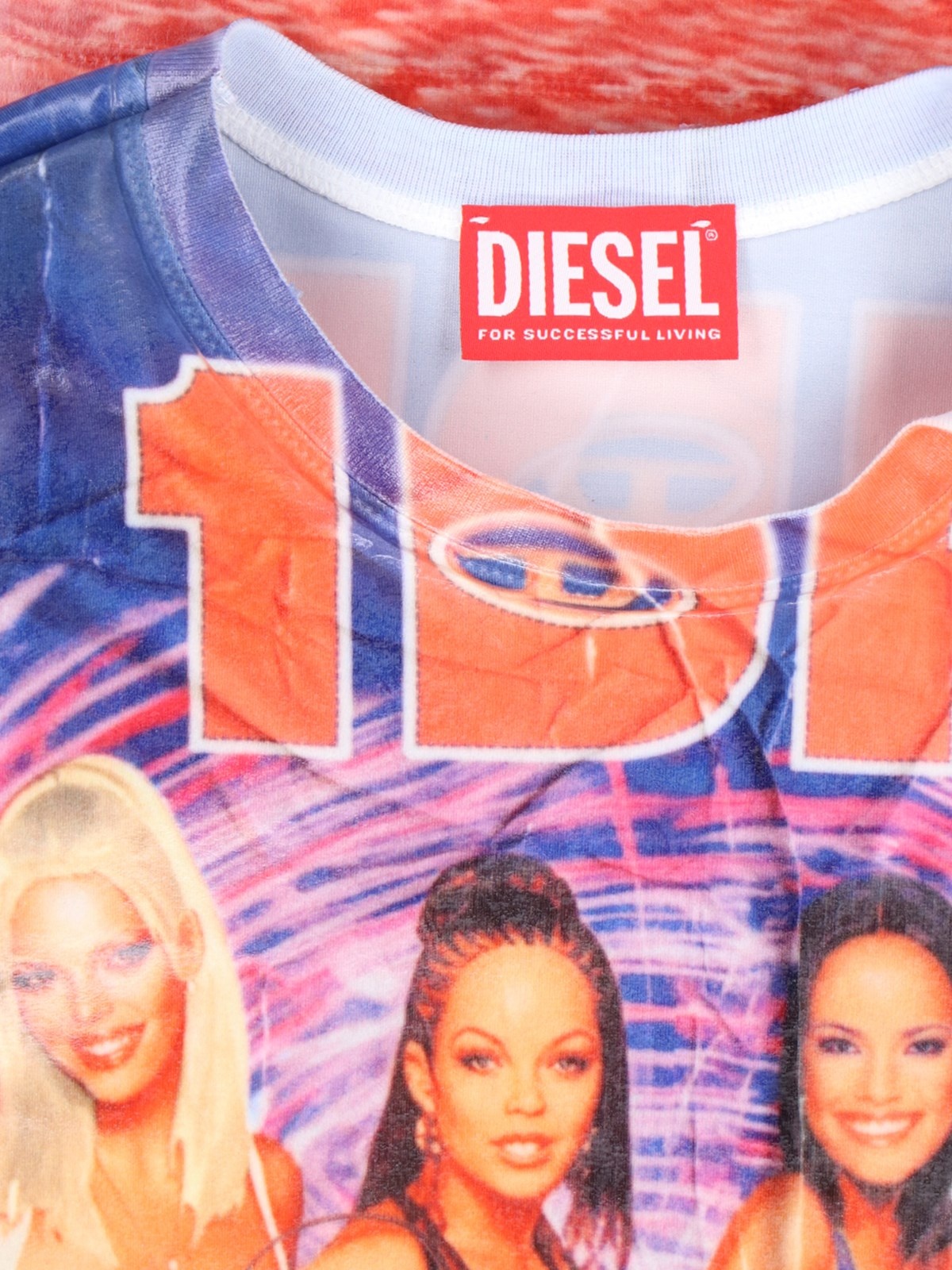Diesel 'T-JODIE' T-SHIRT | sugar | REVERSIBLE