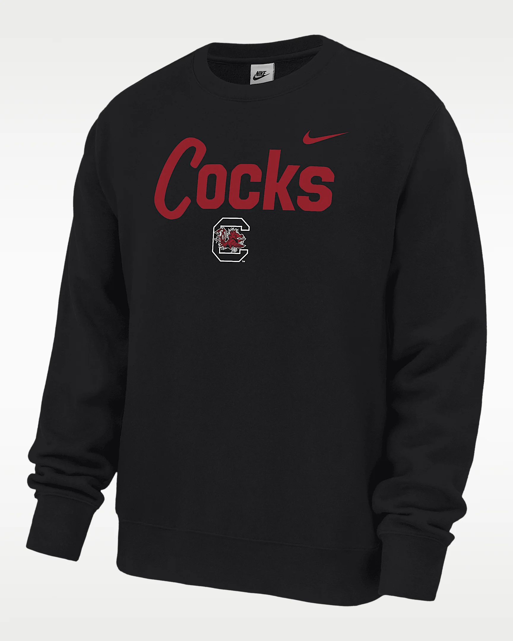 Nike College (South Carolina Gamecocks) Men's Fleece Crew-Neck Sweatshirt - 1