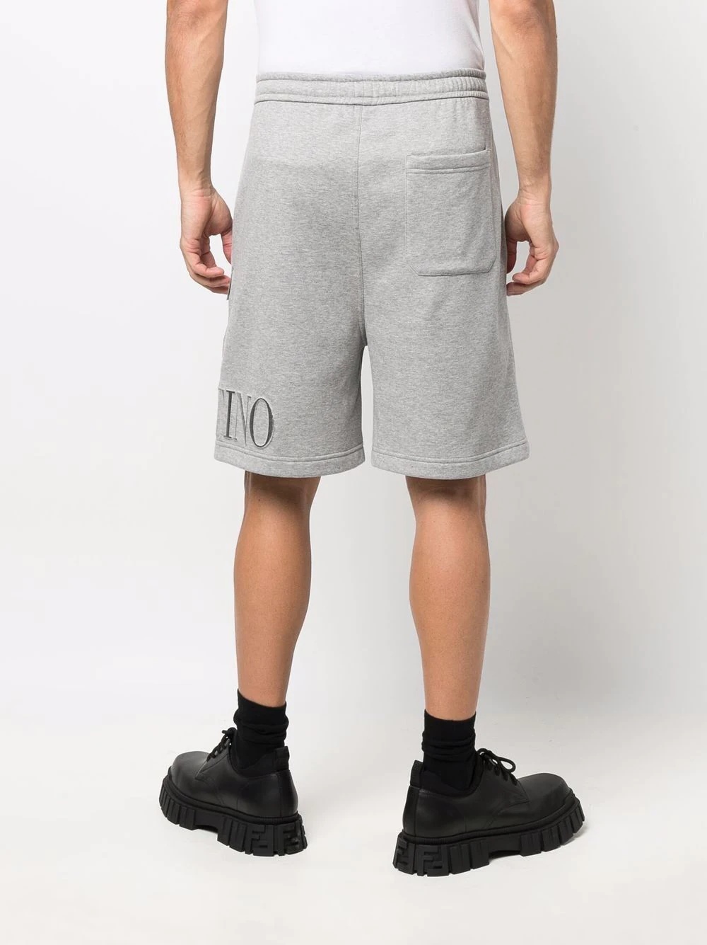 logo-embossed track shorts - 4