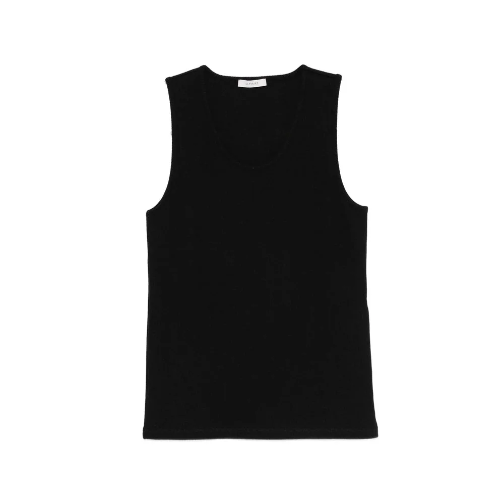 Lemaire Black T-Shirts & Vests - Vests & Tanks Men - 1