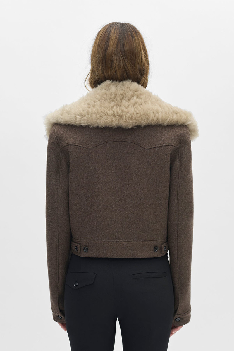 Wiebke Wool and Shearling Perfecto 3