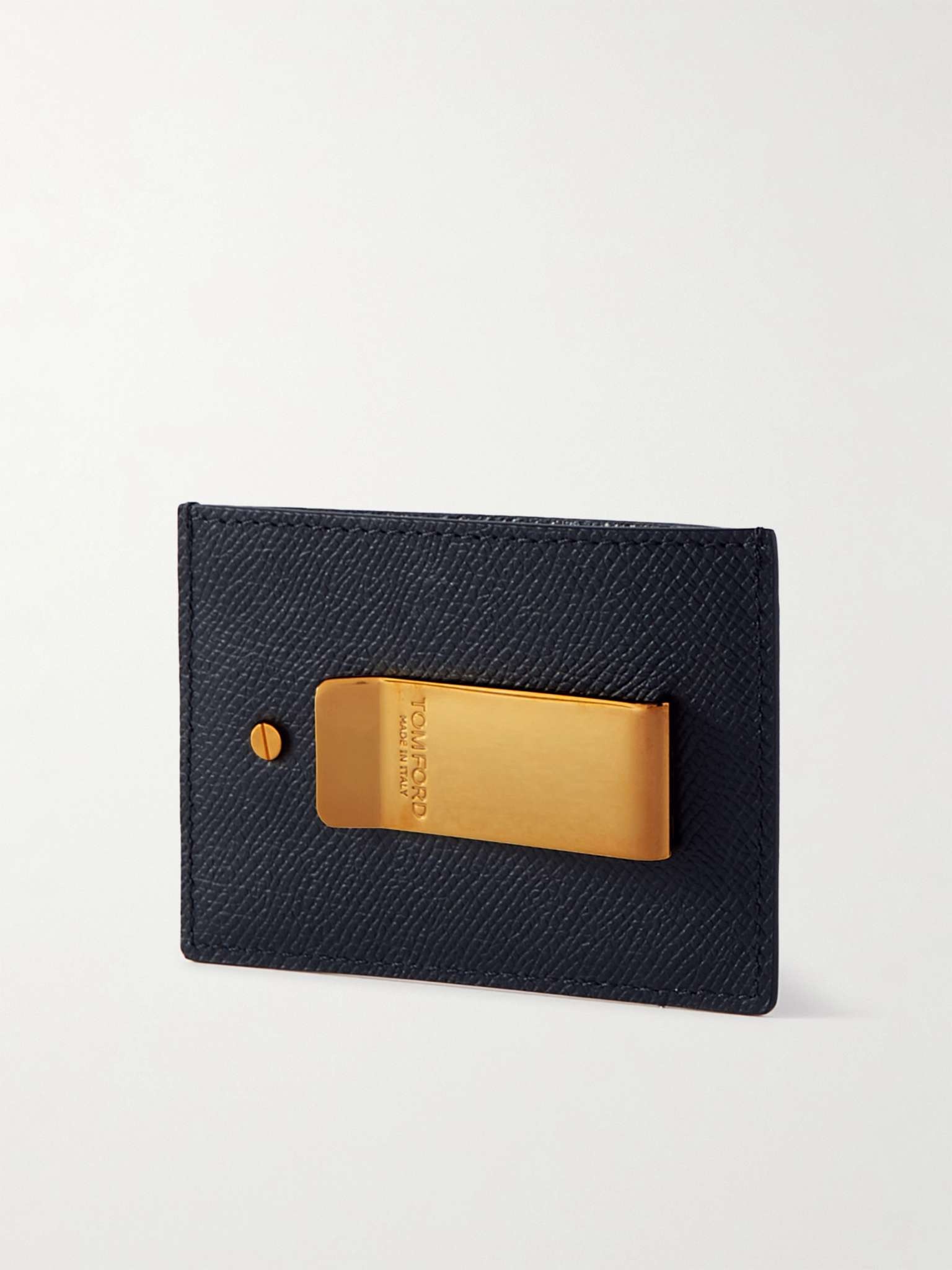 Full-Grain Leather Cardholder with Money Clip - 3