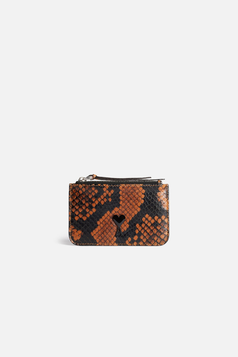 snakeskin-effect cardholder 1
