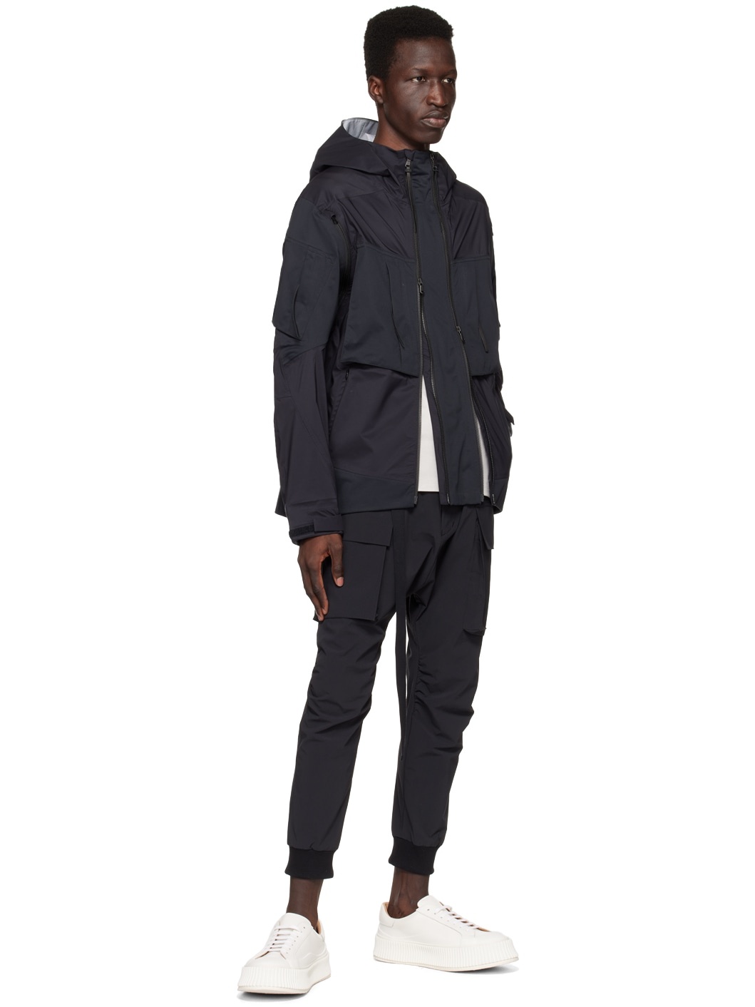 Black Water-Repellent Jacket - 4