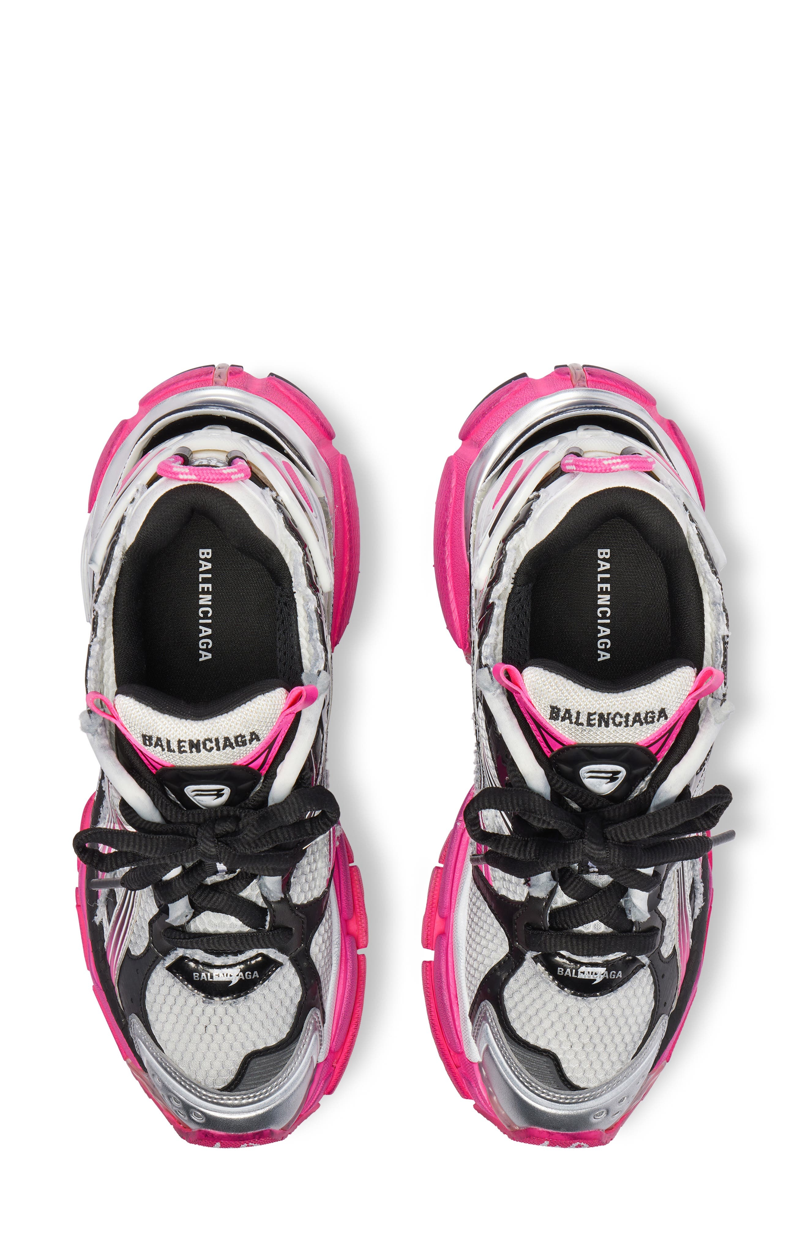Balenciaga Runner Sneaker in White/Pink/Black at Nordstrom - 5