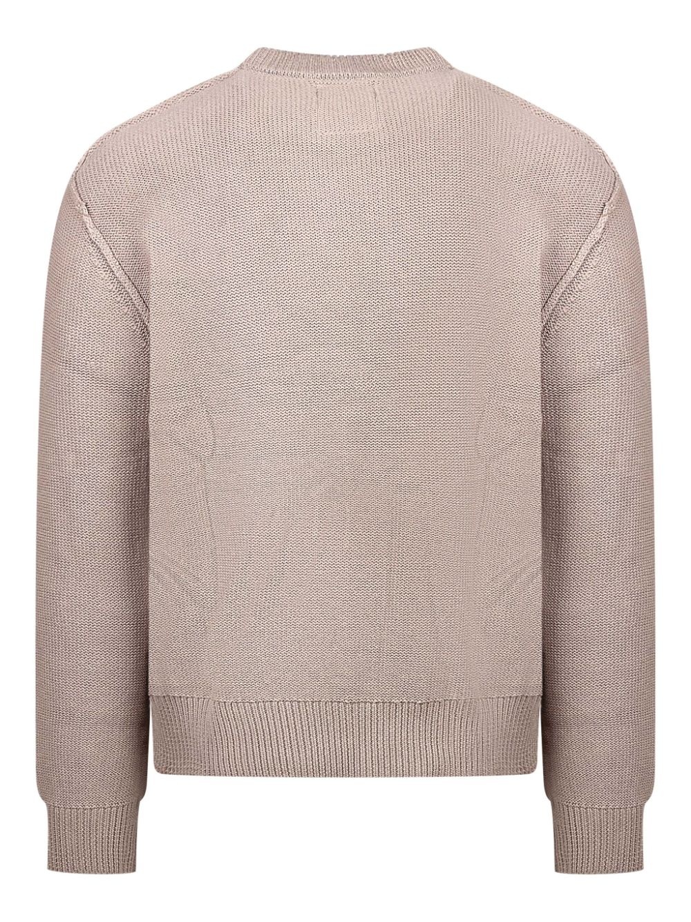 reverse intarsia-knit jumper - 2