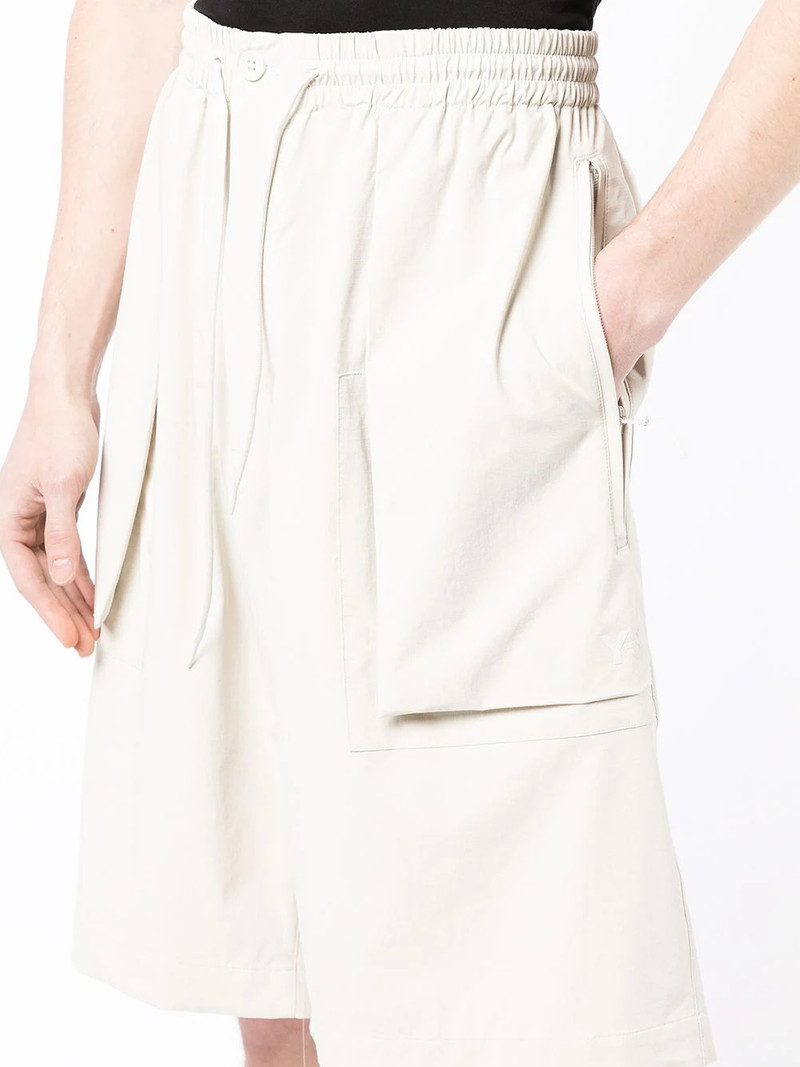 drawstring-waist knee-length shorts 5