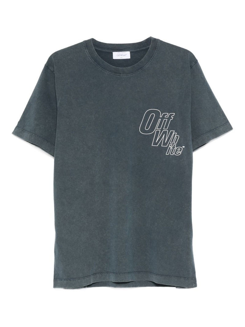 outline-arrow logo-print T-shirt 1