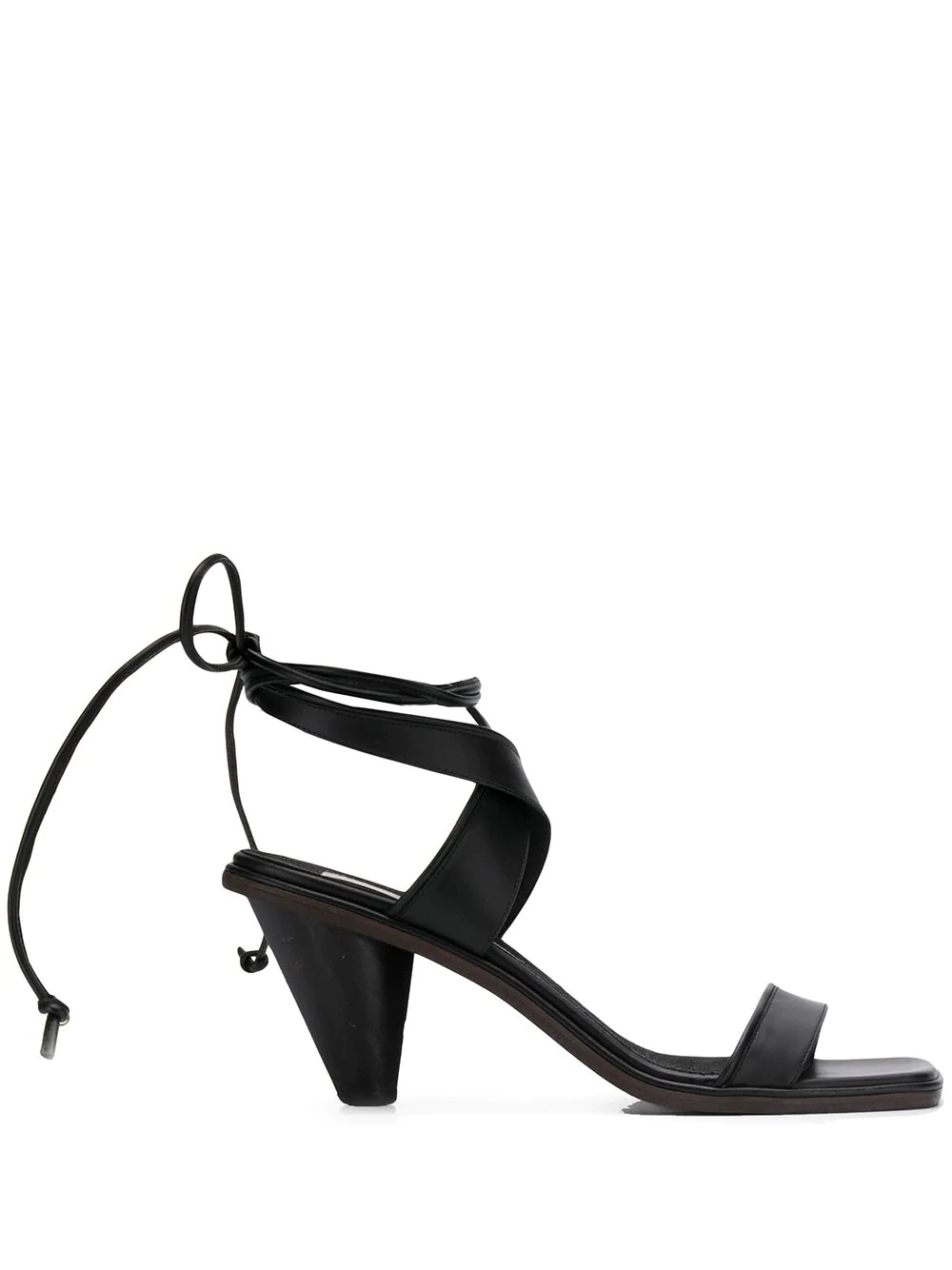 ankle-tie tapered-heel sandals - 1