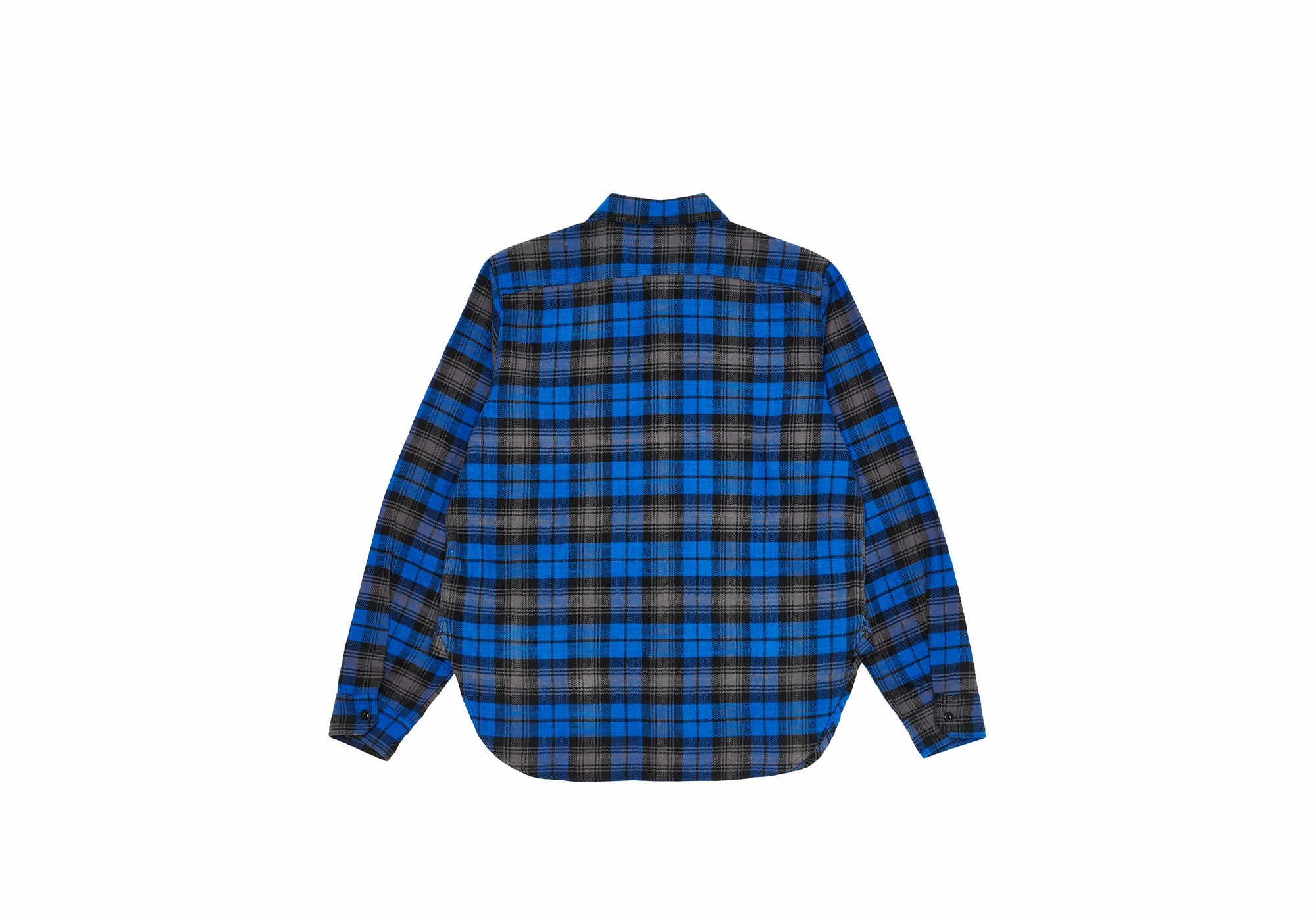 PALACE ENGINEERED GARMENTS PANEL CHECK WORK SHIRT BLUE - 2