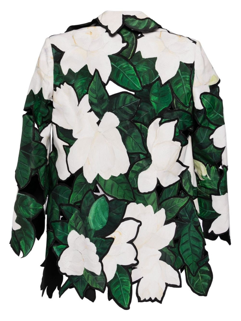 Oscar de la Renta layered-design blazer outlook