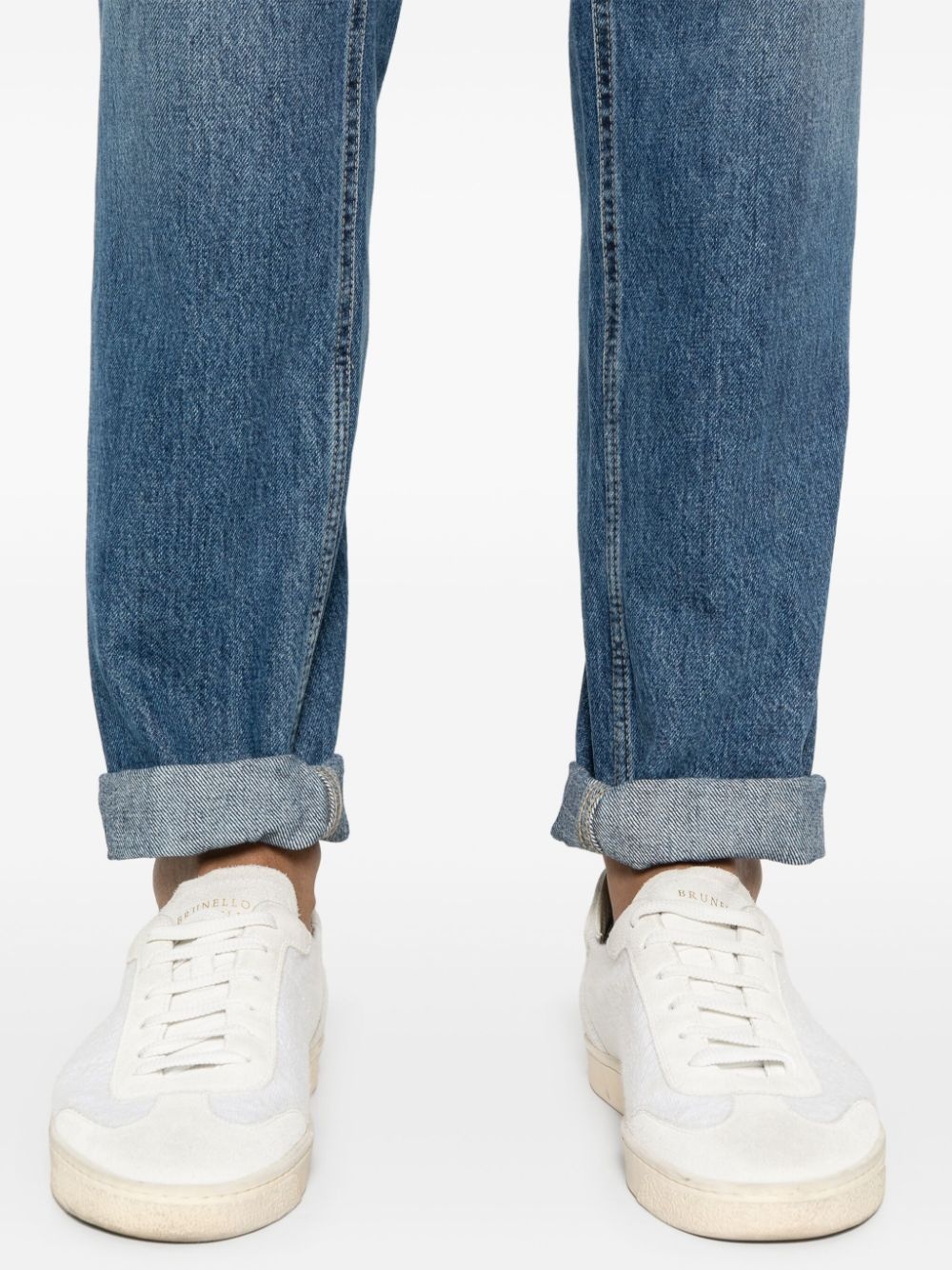 logo-embroidered jeans - 5