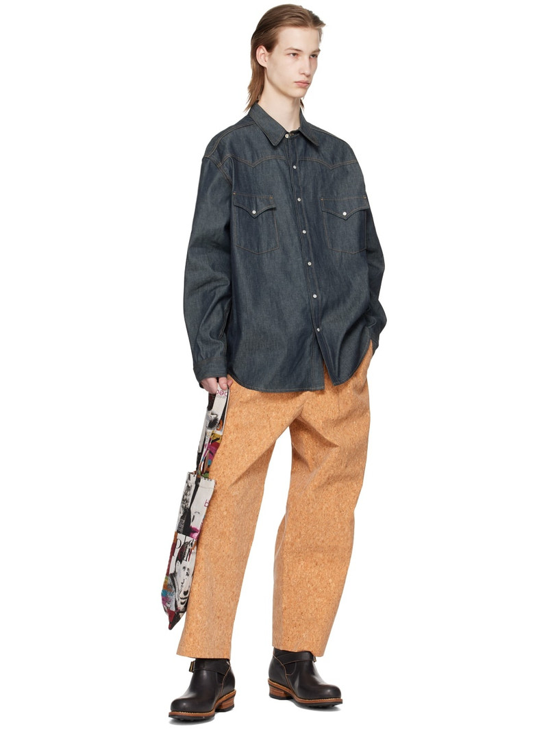 BLESS Beige Wide-Leg Trousers outlook