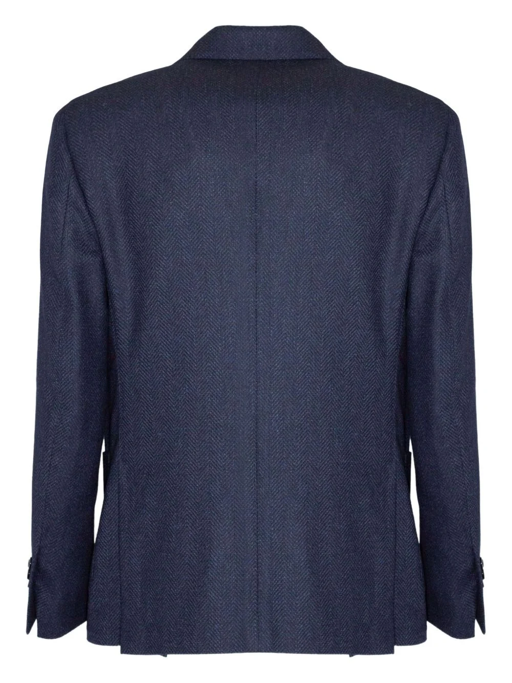 herringbone two-button blazer - 1