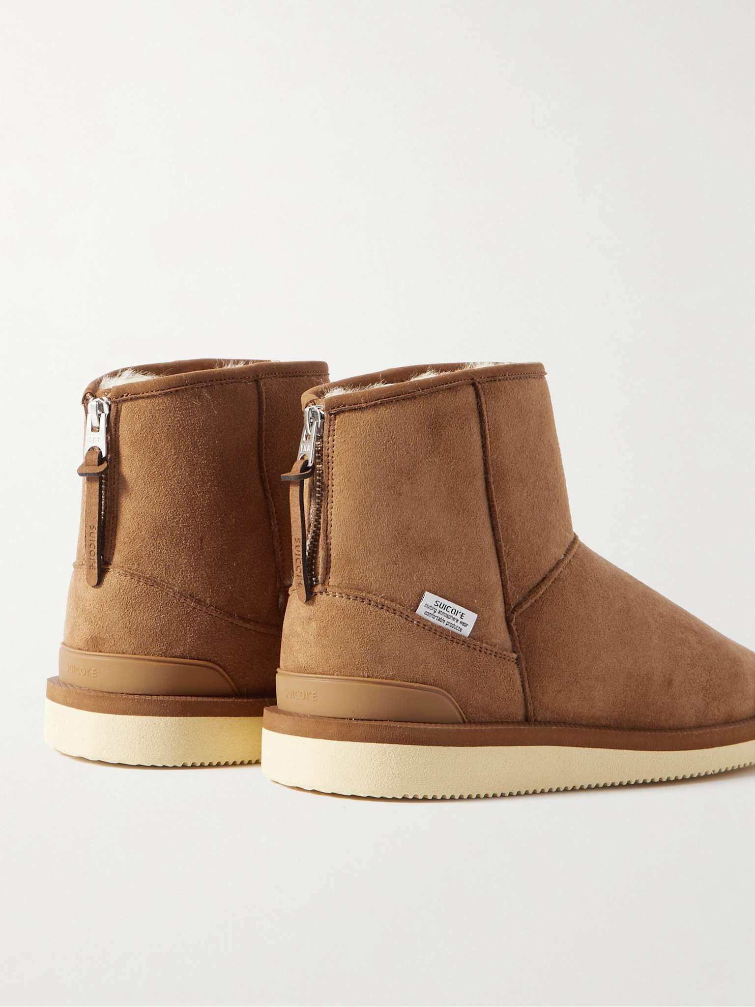 ELS-M2ab-MID Shearling-Lined Suede Boots - 5