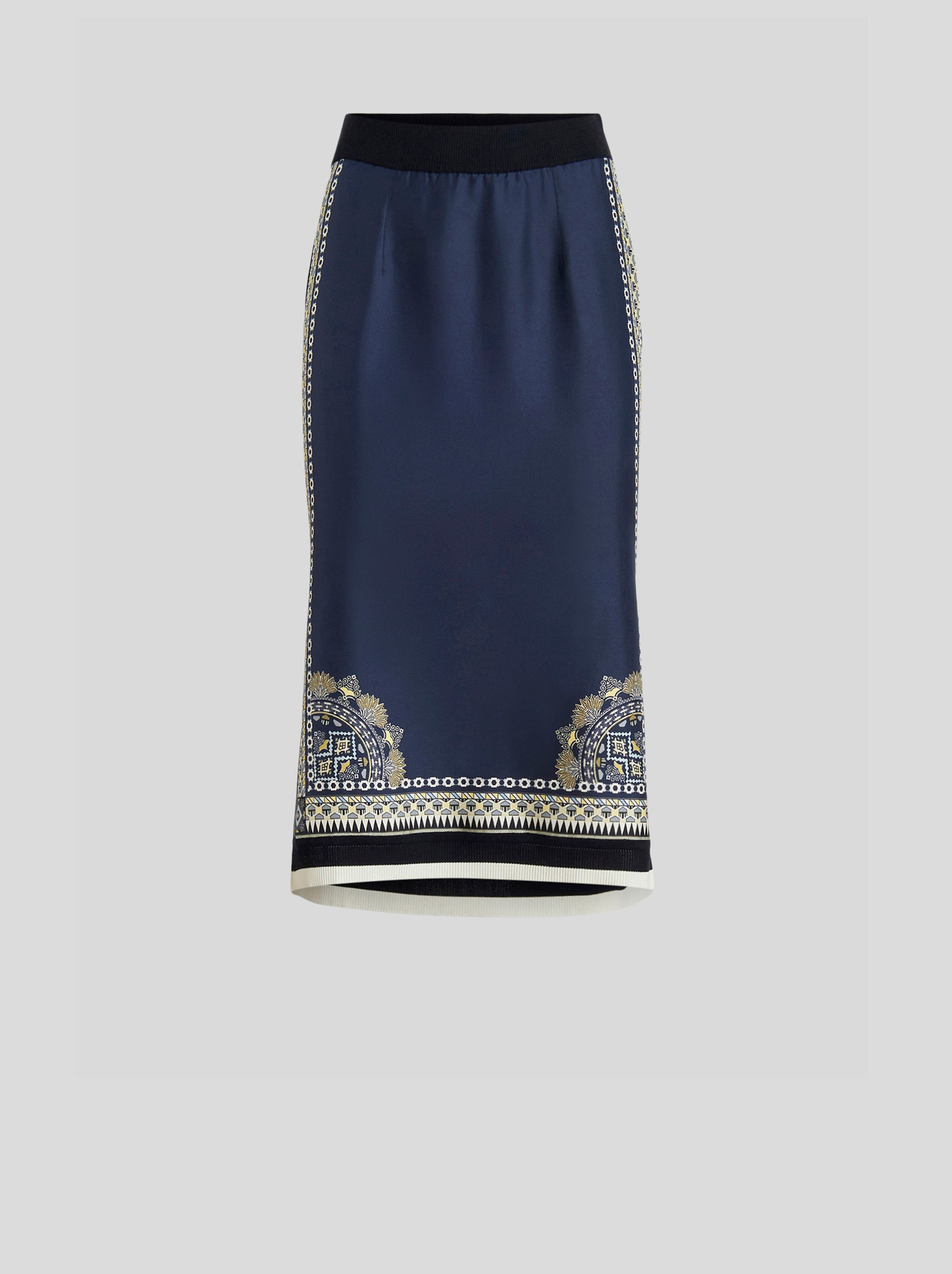【関税&送料込】Etro Jacquard Knit Skirt Micro tie pattern adorned jacquard knit skirt - ETRO - GREEN