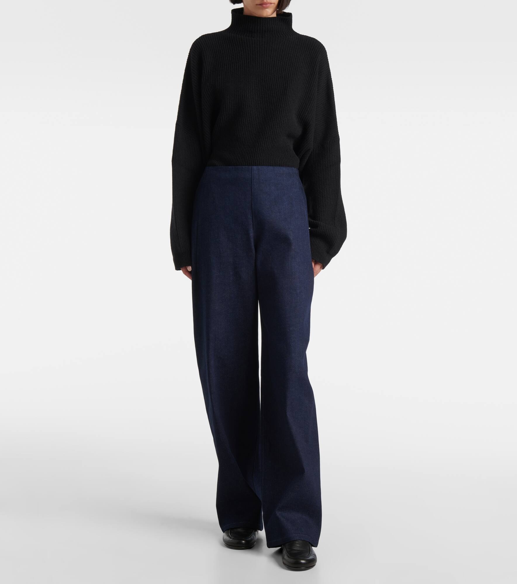 Jagger denim straight pants - 7