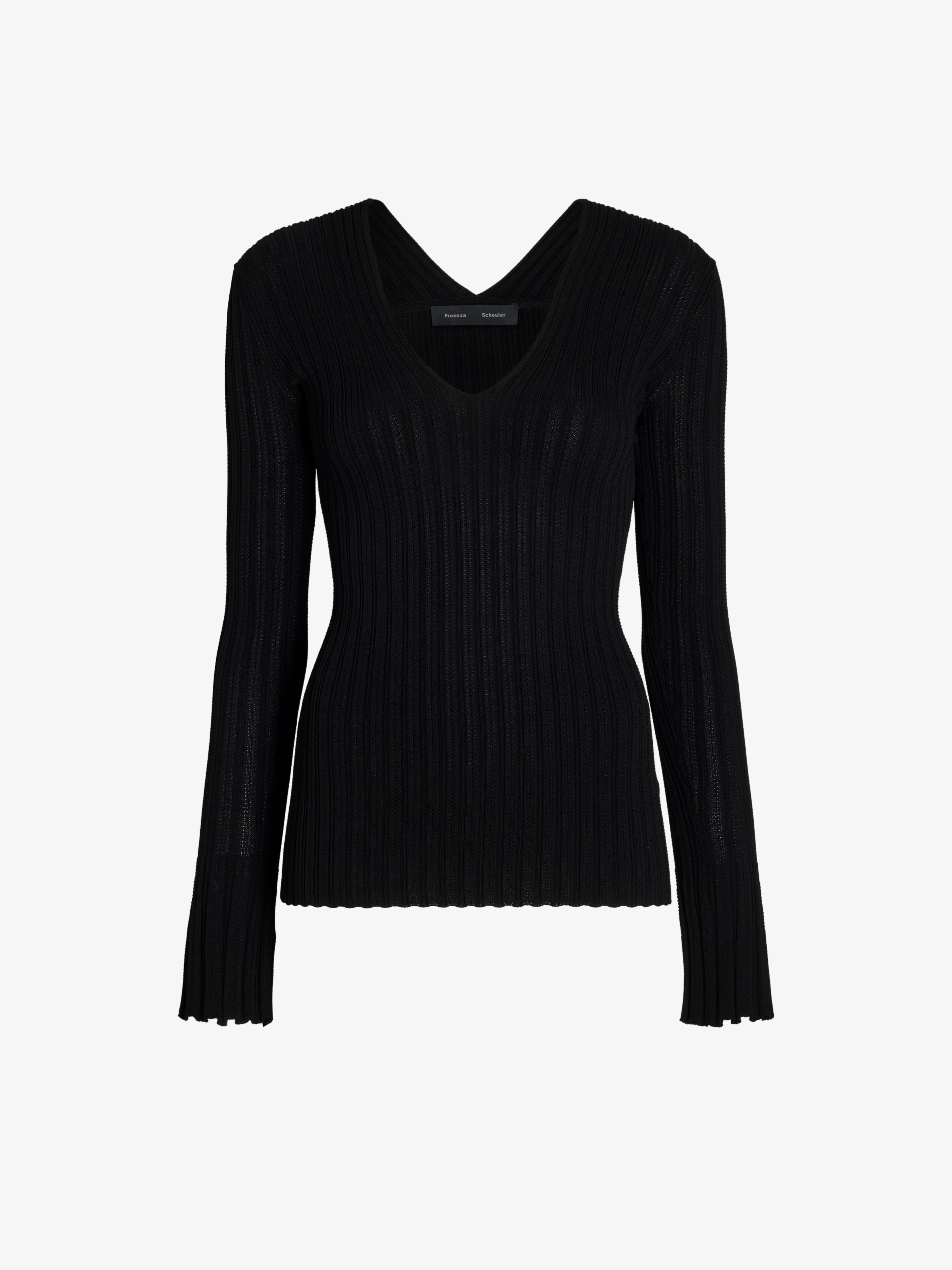 Roux Top in Viscose Silk Rib - 1