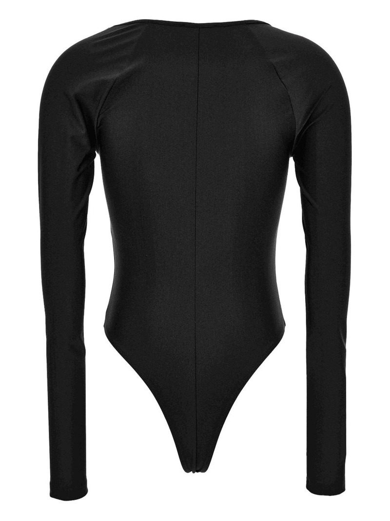 VERSACE JEANS COUTURE keyhole long-sleeve bodysuit outlook