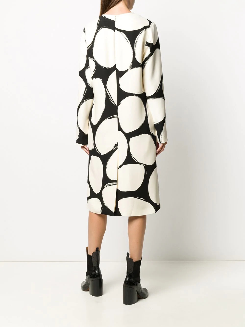 circles print shift dress - 4