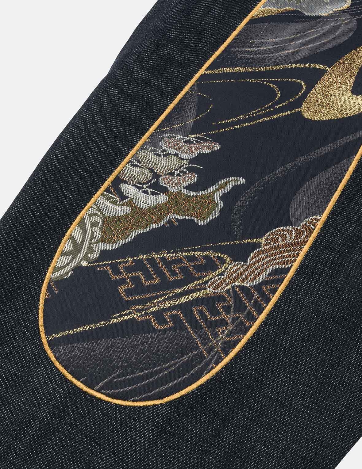 Brocade Daicock Appliqué Relax Straight Fit Jeans #2030 - 10