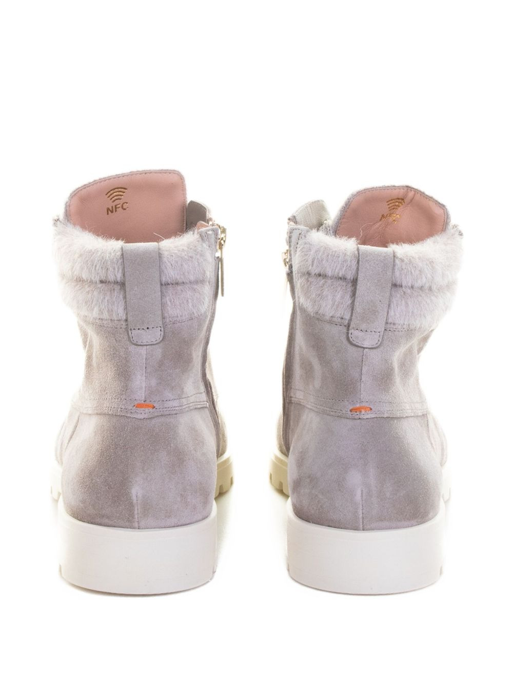 fur-trimmed boots - 3