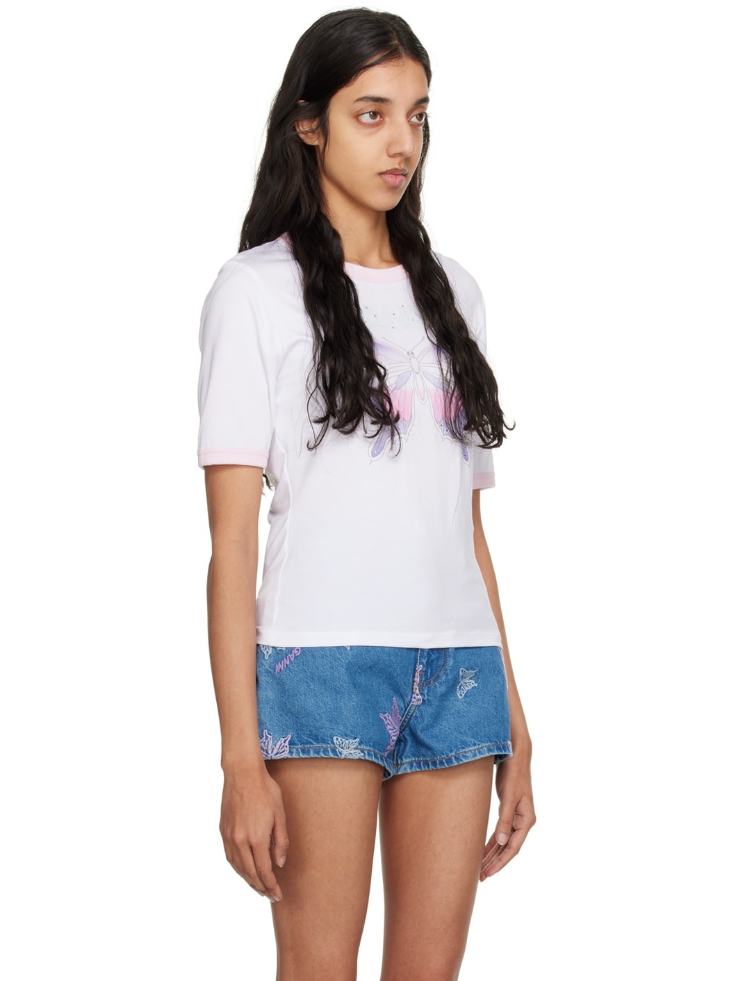 White Butterfly T-shirt - 2