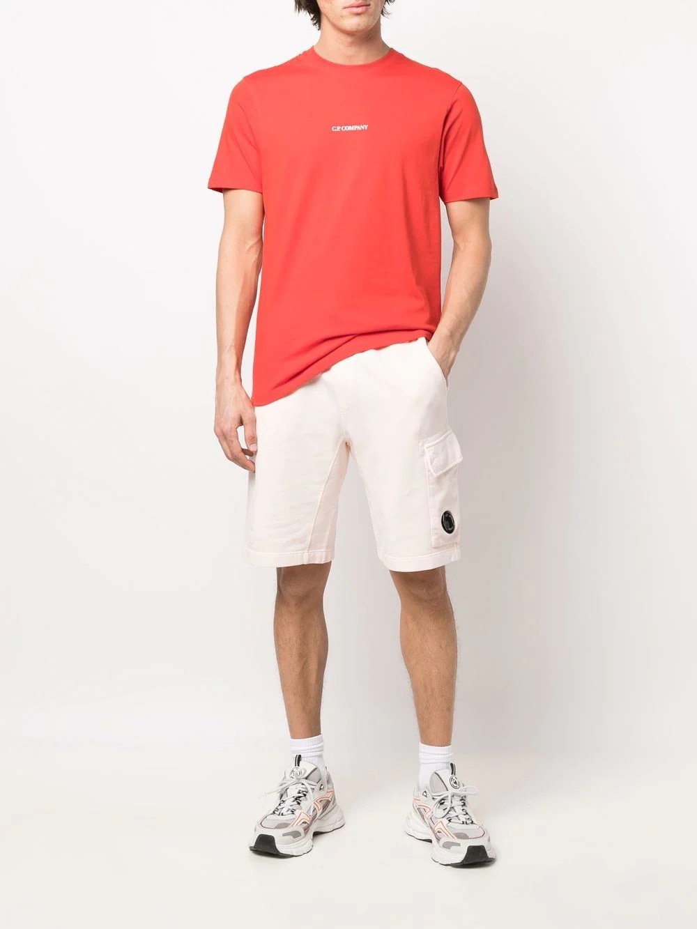 cotton track shorts - 2