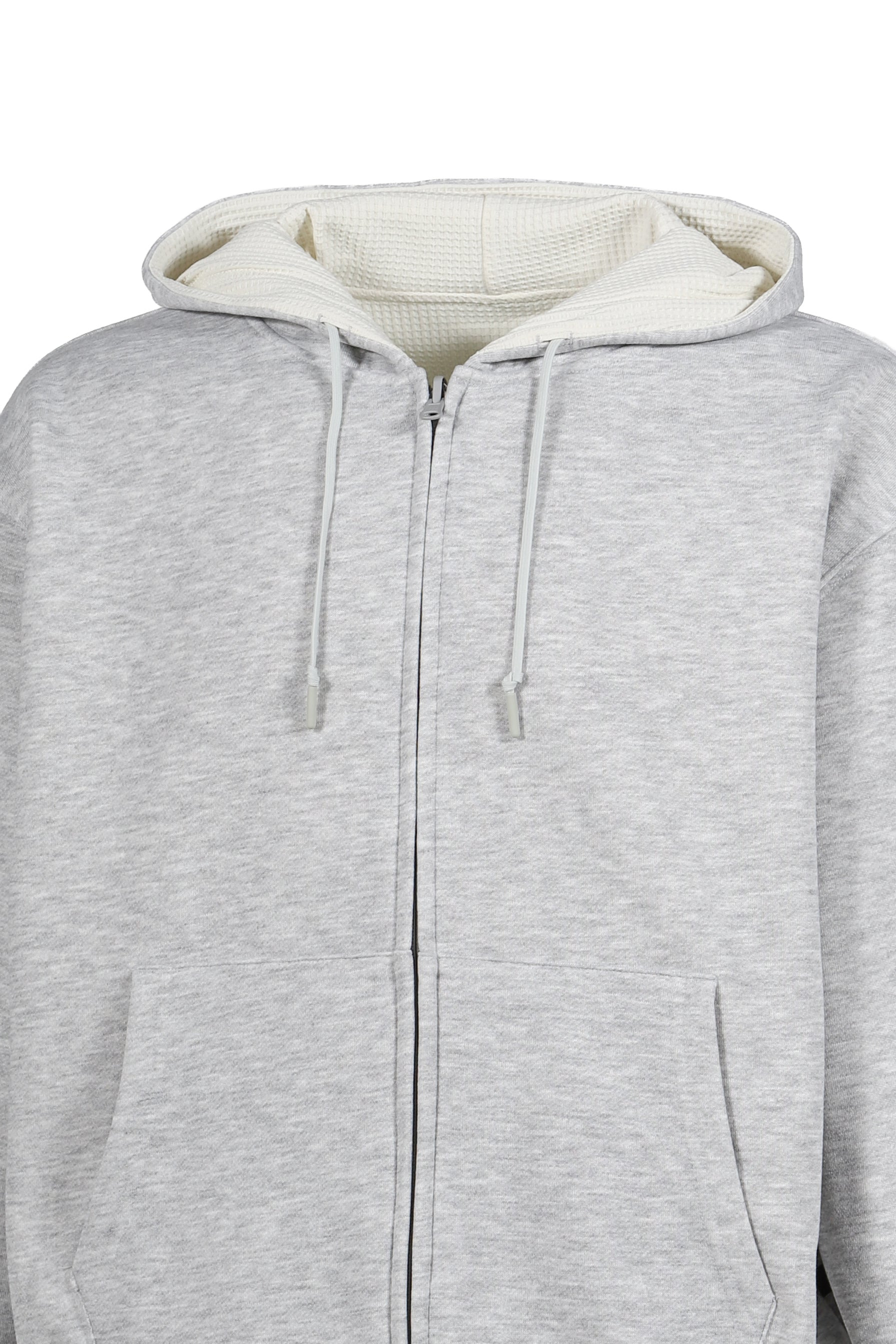 TECH SWEAT DOUBLE FACE PARKA / HEATHER GRY - 4
