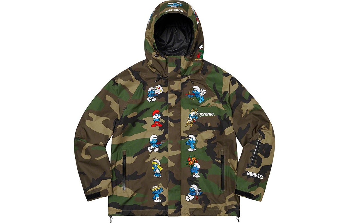 Supreme x Smurfs GORE-TEX Shell Jacket 'Black Blue White' SUP-FW20-015 - 11