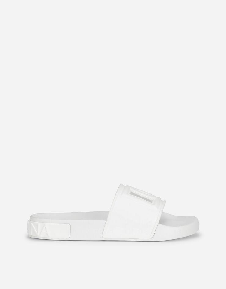 Rubber beachwear sliders with DG logo - 1