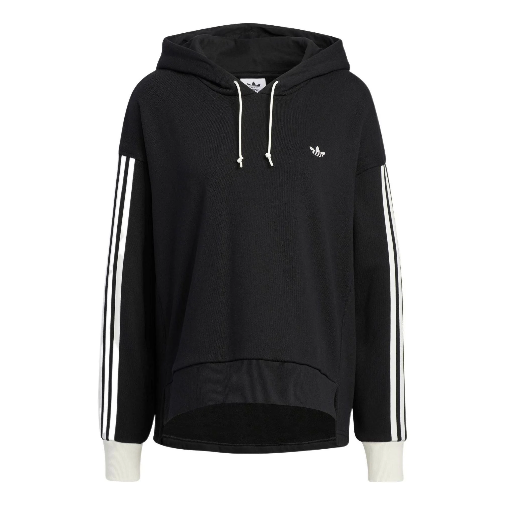 (WMNS) adidas Originals Trefoil Hoodie 'Black' IC8137 - 1